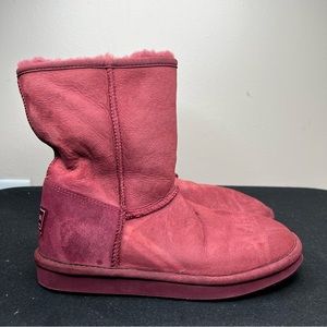 L.L. Bean Pink Wicked Good Shearling Fur Boots Mid-height